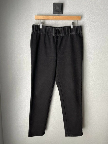 Soft Surroundings Metro Leggings Size Petite Medium Black Pants Jeans Pull On - Picture 1 of 2